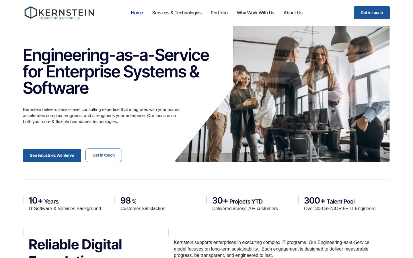Kernstein.eu homepage screenshot
